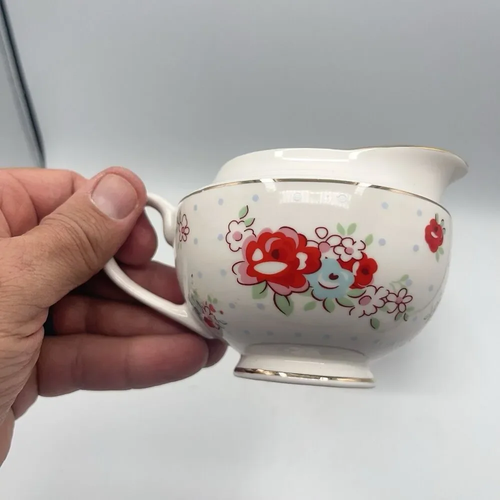 Grace Teaware Vintage Floral Creamers (2)